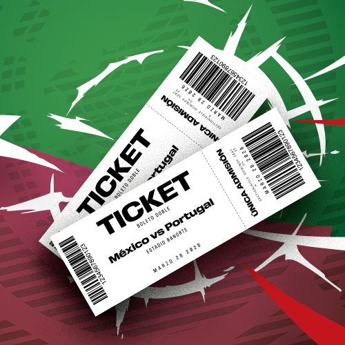 Logo ¿Quieres Boletos Dobles para el Partido México vs Portugal?